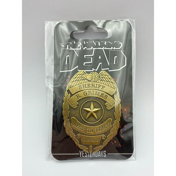 Yesterdays Skybound Image Comics Pin The Walking Dead Sheriff Rick Grimes Badge - Picture 1 of 4